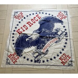 Kid Rock Born Free 2010 Biker Bandana Red White Blue USA American‎ Eagle